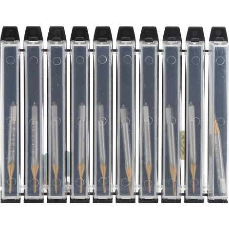 Lot de 10 tarauds à vis M1,1 x 0,25 en acier HSS, outil manuel standard japonais pour assemblage de meubles et fabrication mécanique (1/5)