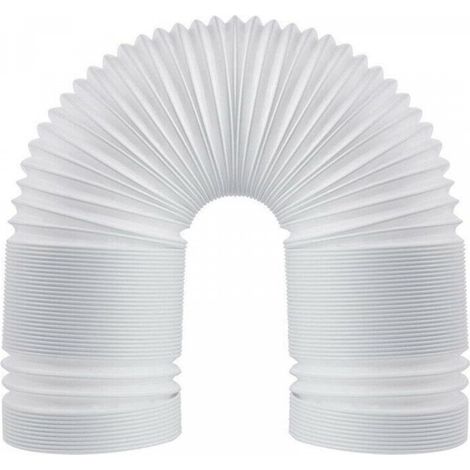 Tuyau d'échappement flexible en PVC, 130 mm (5 pouces) universel avec longueur 3 m, pour climatiseur, hotte aspirante, sèche-linge. (1/5)