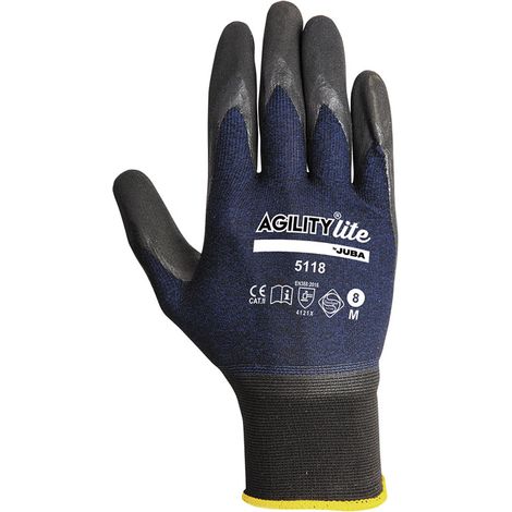 Guantes de nitrilo Juba H5118 nylon/elastano sin costuras T-10 (1/3)