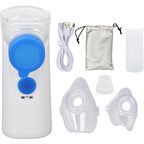 Wiederaufladbarer, tragbarer Vernebler mit USB-Anschluss, Kaltnebel-Inhalator für Reisen und Zuhause, DC 5 V