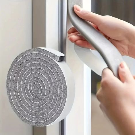 Bande d'étanchéité en mousse auto adhésive pour porte fenêtre Joint anti poussière insonorisant 10 mm 30 mm 2 m Éponge (1/5)