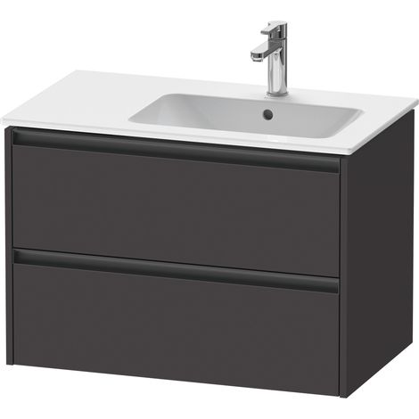 Duravit Ketho.2 bâti-support pour lavabo suspendu, 2 tiroirs,