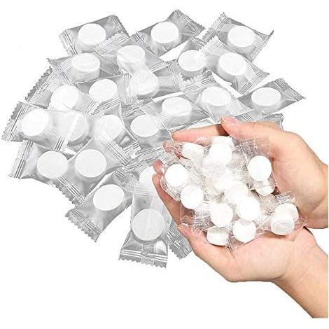 200 Pcs Serviettes CompriméEs Portable Jetable Comprimé Coton Mouchoir pour Voyage, Camping, RandonnéE (1/5)