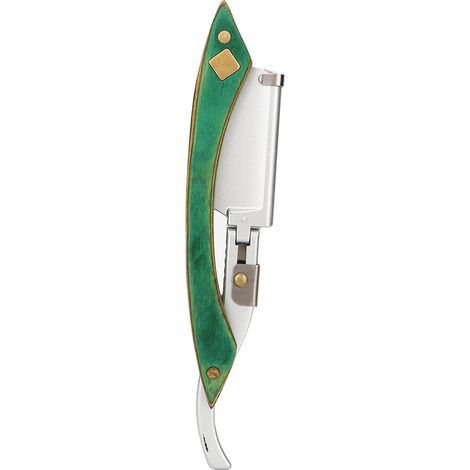 Porte-lame de rasoir à barbe pliable classique pour soin du visage et coiffure (1/5)