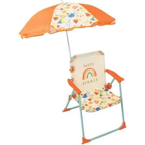 Sedia Pieghevole per Bambini Fruity's Blu con Ombrellone (1/2)