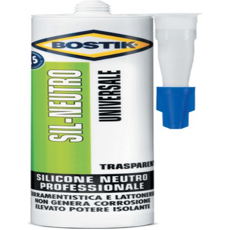 BOSTIK SIL-NEUTRO UNIVERSALE 300 ML TRASPARENTE 12 PZ (1/3)