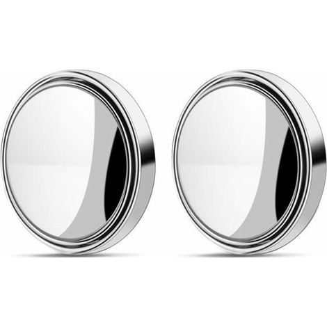 Rétroviseur grand angle, lot de 2 rétroviseurs de voiture HD, rétroviseurs automatiques ronds à 360°, rétroviseur d'angle mort (1/4)