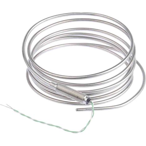 Thermocouple type K Ø 3mm, L 2m, +1100°C max à Câble ( Prix pour 1 ) (1/2)