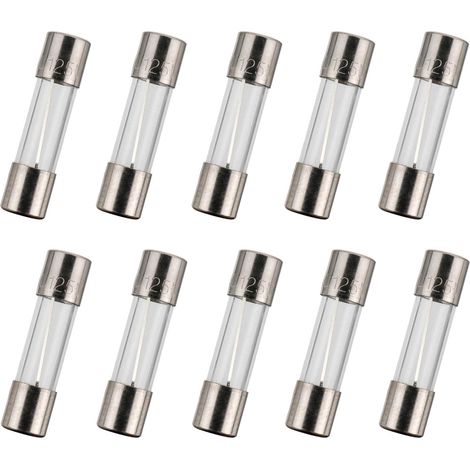 Fusibles BOJACK F5AL125V 5x20 mm 5 A 125 V 0.2x0.78 volts 5 ampères 125 volts à action rapide en verre (paquet de 10) (1/4)