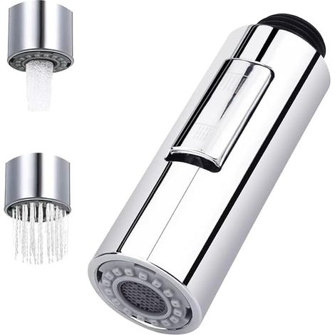 Douchette Extractible Robinet 2 Modes Pommeau de Douche de Rechange Robinet Pulvérisateur de Cuisine Douchette de Cuisine Extractible en Plastique Pommeau de Douche pour Salle de Bain (1/5)