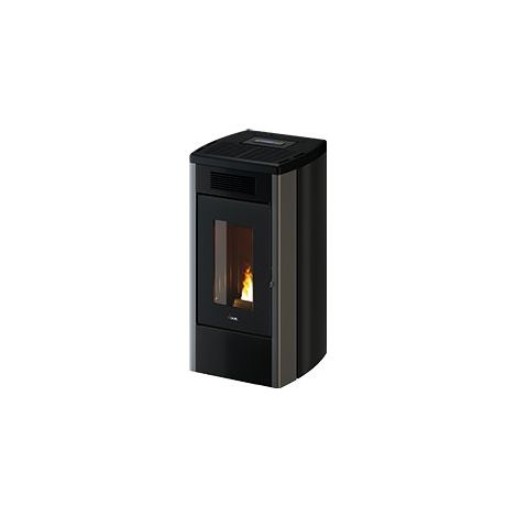 Stufa a Pellet Ventilata Cadel Atena3 Plus 14KW Doppia Canalizzazione Titanium - 7020019 (1/2)