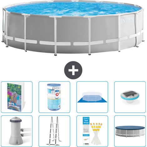 Intex Piscine Prism Frame Ronde - 457x122 cm - 9-pièces S622