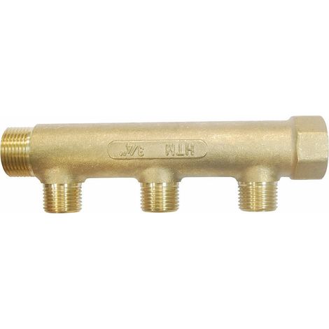 Collecteur mâle-femelle 20x27 sorties M.15x21 – Boutté 3 sorties