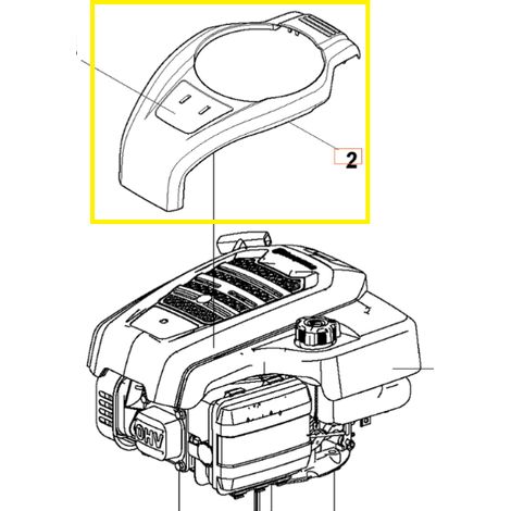 Couvercle de moteur lc 247 husqvarna 588878701
