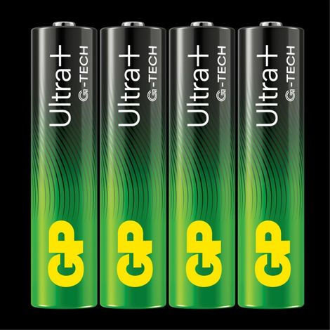 GP Ultra Plus Alkaline AAA-Batterie, 24AUP/LR03, 4er-Pack