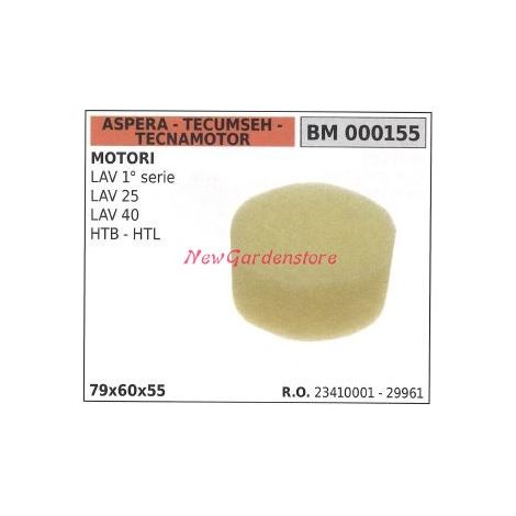 Filtro aria ASPERA motore rasaerba tosaerba tagliaerba LAV 1° SERIE 000155