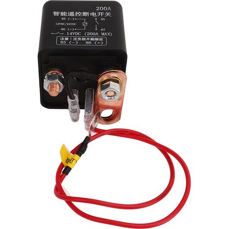 Interruttore di disconnessione batteria esterno, interruttore on/off batteria 200A per auto A (1/5)