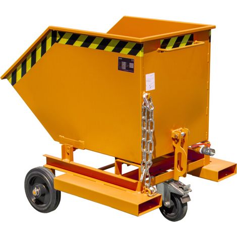 Bauer Südlohn Caisson à copeaux SKW-ET 250, peint, orange jaune (1/3)