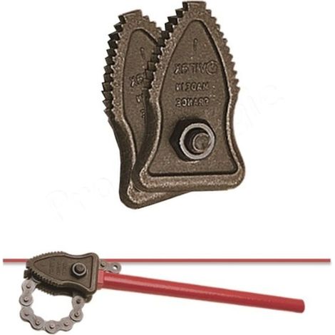 Mâchoire inférieure pour serre-tube à chaîne - 1/8" - 3" - VIRAX