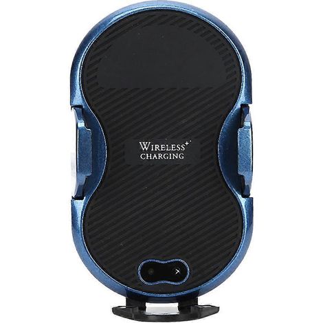 Support de voiture à induction infrarouge sans fil avec grilles d'aération et support pour téléphone sur tableau de bord C8miniBlue