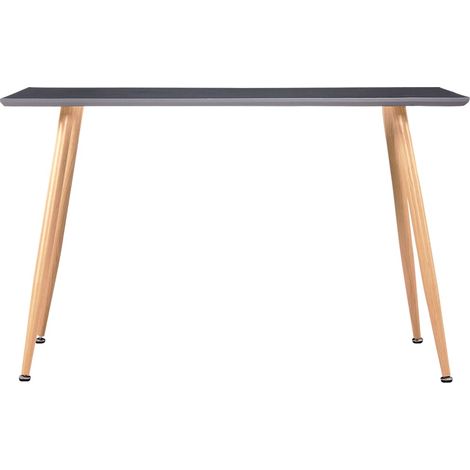 Maison Exclusive - Esstisch Grau und Eichefarben 120×60×74 cm MDF