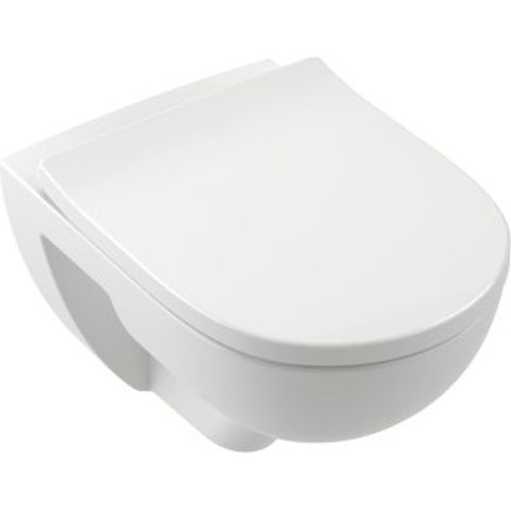 Villeroy & Boch O.novo pack WC suspendu - avec siège - sans rebord - Twistflush - blanc (1/4)