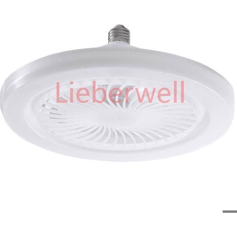 Ventilateurs de Plafond avec Télécommande , 30W Ventilateur de 9,8 Pouces Petite Lampe de LED Silencieuse E27 pour Chambre (1/5)
