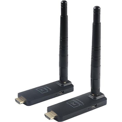 Émetteur et récepteur sans fil 5G 100 m compatible HDMI, sortie HD 4K 1080p/60 Hz pour ordinateur portable, TV, projecteur et téléphone portable (1/5)