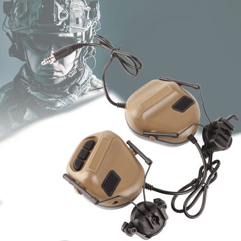 Micro-casque pliable résistant à l'eau pour jeux de combat en plein air