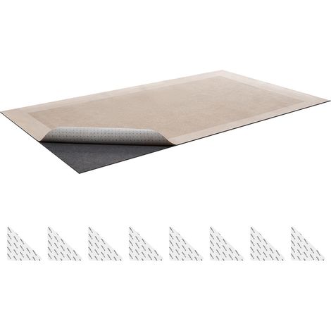 Mophorn Alfombrilla antideslizante para alfombras (2,7 x 3,6 m), con doble superficie de fieltro y base de goma, protege suelos de madera y mantiene las alfombras en su lugar. (1/5)