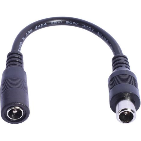 Câble adaptateur CC femelle 5,5 x 2,1 mm vers 5525/8016/C13/M16/12/XLR de 15 cm de long. Compatible avec les panneaux solaires et les ventilateurs à LED. (1/5)