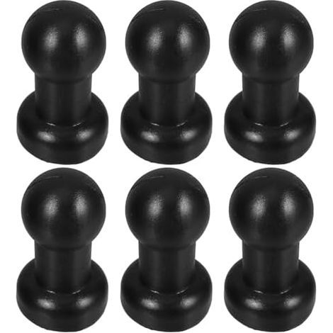 6 Embouts de Noirs Accessoires Sécurisés pour Pieds Trampoline en Plastique Sphériques Garçon et Filles, Usage Extérieur Pendant Jeux -