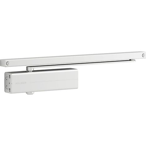 1 - Ferme-Porte - Glissière - Pour Porte Coulissante - Intérieur - Blanc - Force 3