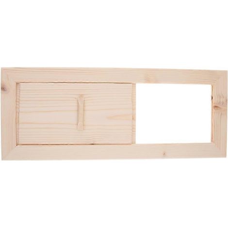 Grille d'aération pour sauna en épicéa, idéale pour la ventilation de sauna. (1/4)