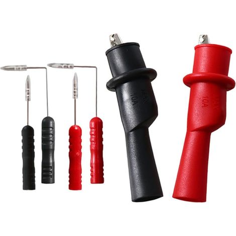 Sonde de Test pour Multimètre Clip de Perçage en Acier et Caoutchouc, Solution Rapide et Précise pour Mesures Électriques Automobiles, 1 Set (1/5)