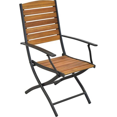 Santorin Klappsessel 2er Set Aluminium/Akazie