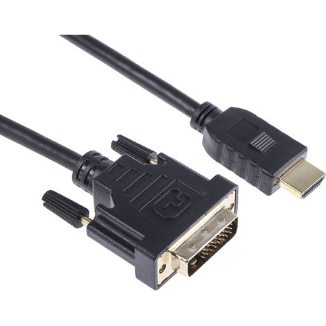 Câble HDMI RS PRO 3m, HDMI vers DVI-D, HDMI Mâle  DVI-D Mâle ( Prix pour 1 ) (1/3)