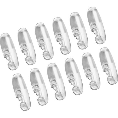 Soavoa Crochets Rideau Douche Ref-130107 Métal Robuste Salle de Bain Installation Facile Lot de 12 (1/4)