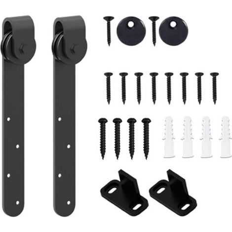 Kit de quincaillerie pour mini porte coulissante de grange (1/5)