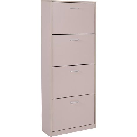 Zapatero 4 puertas tortora 60x24x150