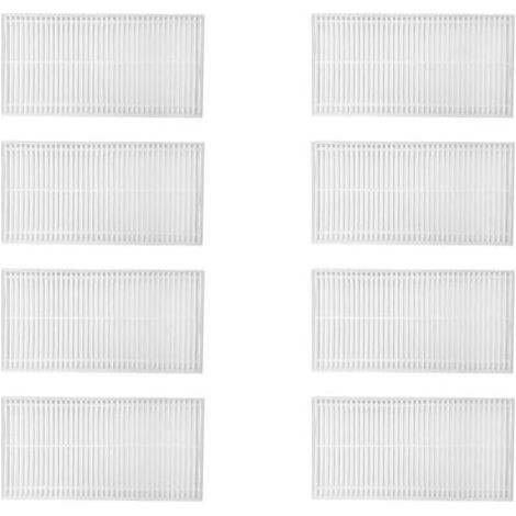 Lot de 8 filtres HEPA de rechange pour robot aspirateur compatible avec balayeuse Eureka E10S (1/4)