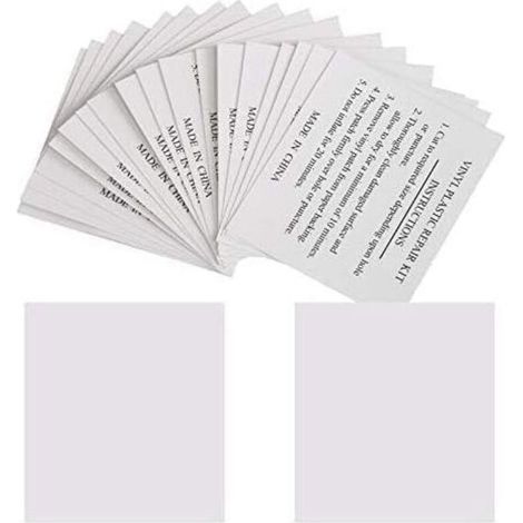 Lot de 30 Patchs de Réparation 5,5 x 6,5 cm Rustine de Réparation pour Piscines, Matelas, Bouées, Spas Gonflables (1/4)