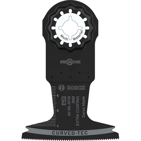 Bosch 10x Hoja multiherramienta PRO Multi Material AII 65 APIB (para Madera con clavos, Panel sándwich de metal, Anchura 65 mm, Professional Accesorios Multiherramienta)