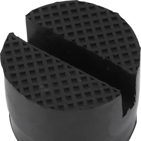 Adaptateur de cric pour rail à fentes, support de levage avec patin caoutchouc, diamètre 5 cm/1,96 pouces