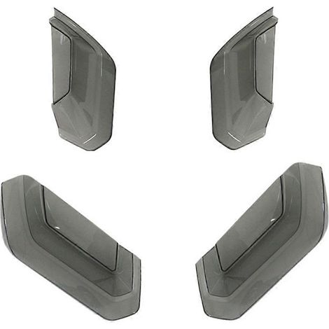 piezas de cubiertas para luces traseras de coche, instalación sin perforaciones, color negro ahumado para Chevrolet Corvette C7 2014-2019 (
