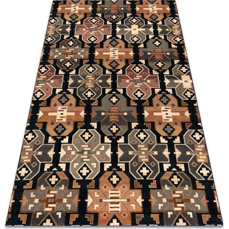 Tappeto di lana SUPERIOR DIAS etnico blu scuro multicolour 200x300 cm