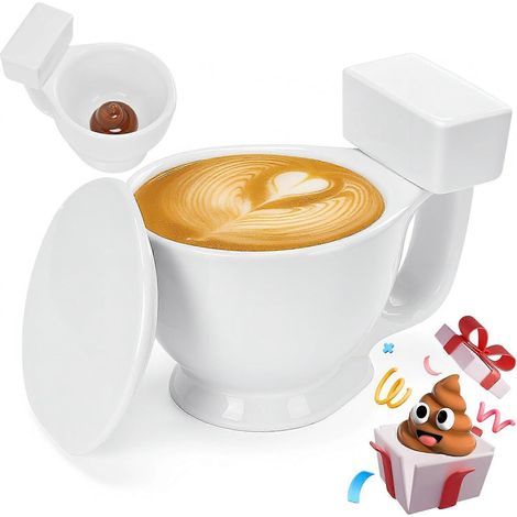 Cadeaux originaux pour adultes. Mug de toilette. Cadeaux de Noël pour femmes et hommes. Coupe à fruits. Cadeau de Saint-Valentin pour lui et elle. Idée cadeau d'anniversaire amusante (1/5)