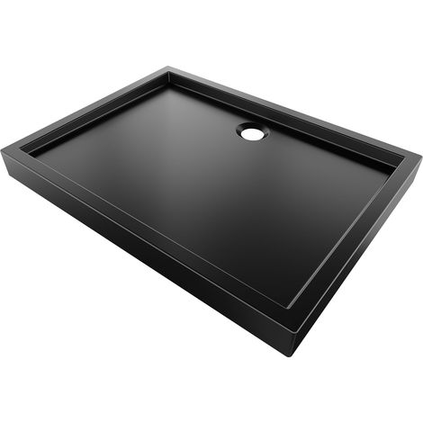 Mexen Flow+ rechteckige Duschwanne 110 x 90 cm, schwarzmatt - 46R709011H (1/5)