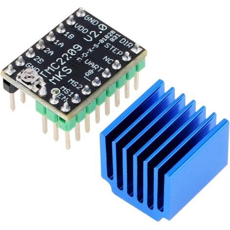 Pilote de moteur pas à pas TMC2209 V2.0 adapté pour Ender 3 carte de contrôle E3D V3 les pièces d’imprimante 3D remplacent A4988 Support Mode UART (1/5)