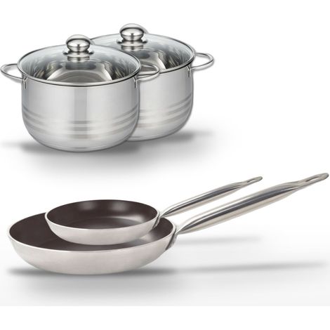 Lot Poêles 24/32cm et Faitouts 20/24cm Elo Bistro Line (1/5)